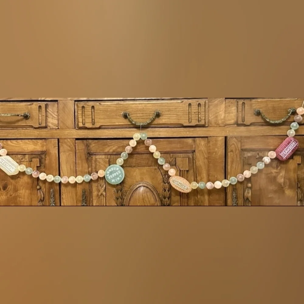 John Derian x Target 19th Century Frosted Glass Candy Garland Set/2 2025 60